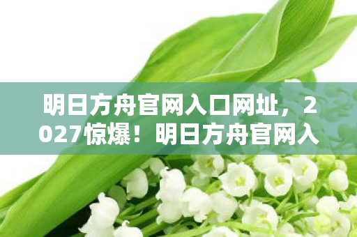 明日方舟官网入口网址，2027惊爆！明日方舟官网入口竟藏着这3个宇宙级秘密？