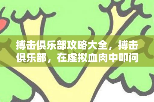 搏击俱乐部攻略大全,搏击俱乐部,在虚拟血肉中叩问存在,却在儿子稚问里听见神谕 搏击俱乐部攻略大全,搏击俱乐部,在虚拟血肉中叩问存在,却在儿子稚问里听见神谕