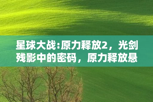 星球大战:原力释放2,光剑残影中的密码,原力释放悬案,谁在暗处制造毛骨悚然杀局? 星球大战:原力释放2,光剑残影中的密码,原力释放悬案,谁在暗处制造毛骨悚然杀局?