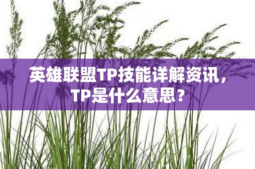 英雄联盟TP技能详解资讯图片