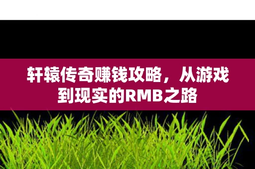 从游戏到现实的RMB之路图片