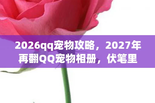 2026qq宠物攻略,2027年再翻QQ宠物相册,伏笔里藏着谁,鼻子一酸泪已决堤 2026qq宠物攻略,2027年再翻QQ宠物相册,伏笔里藏着谁,鼻子一酸泪已决堤
