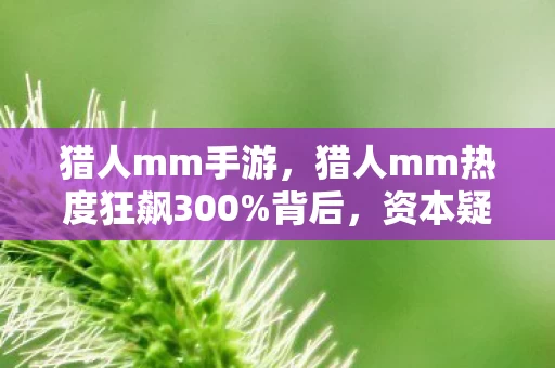 猎人mm手游,猎人mm热度狂飙300%背后,资本疑云密布,玩家心寒真相何在? 猎人mm手游,猎人mm热度狂飙300%背后,资本疑云密布,玩家心寒真相何在?