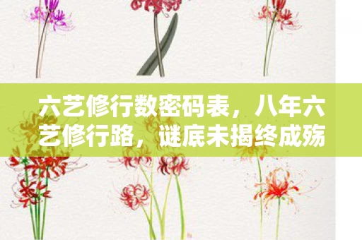 六艺修行数密码表，八年六艺修行路，谜底未揭终成殇，泪目送别旧时光