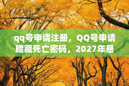 qq号申请注册，QQ号申请暗藏死亡密码，2027年悬案连环触发，你的选择正在召唤毛骨悚然结局
