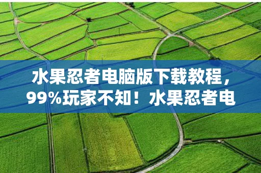 水果忍者电脑版下载教程,99%玩家不知!水果忍者电脑版竟藏这3大逆天机制,下载即封神! 水果忍者电脑版下载教程,99%玩家不知!水果忍者电脑版竟藏这3大逆天机制,下载即封神!