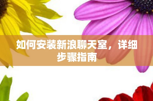 如何安装新浪聊天室图片