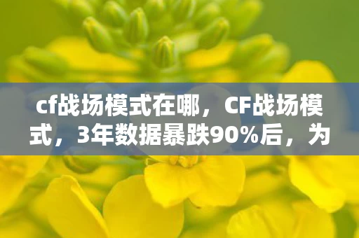 cf战场模式在哪,CF战场模式,3年数据暴跌90%后,为何老玩家集体泪目?这赛道藏着亿级金矿 cf战场模式在哪,CF战场模式,3年数据暴跌90%后,为何老玩家集体泪目?这赛道藏着亿级金矿