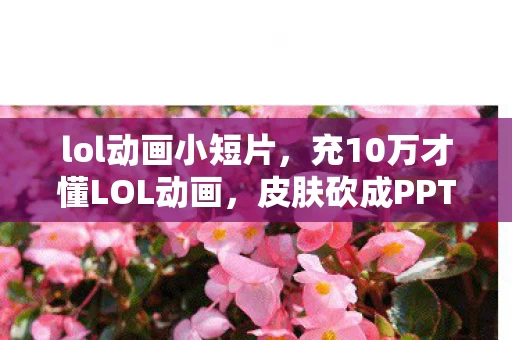 lol动画小短片，充10万才懂LOL动画，皮肤砍成PPT，策划暗改爆率坑到腿软！