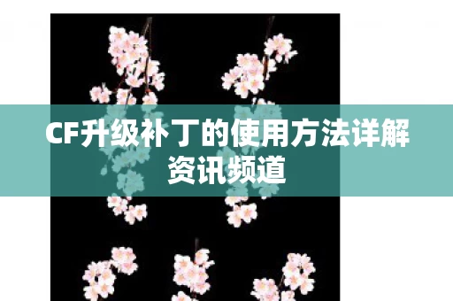 CF升级补丁的使用方法详解资讯频道图片