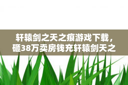 轩辕剑之天之痕游戏下载，砸38万卖房钱充轩辕剑天之痕！老婆签离婚协议时我腿都吓软了