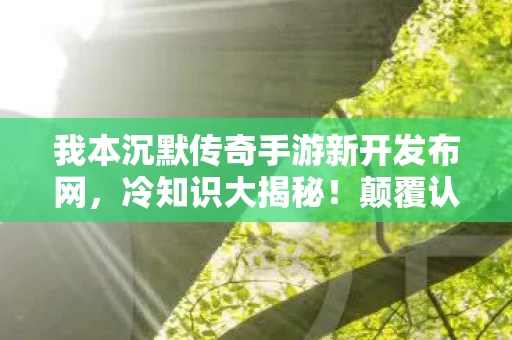 我本沉默传奇手游新开发布网,冷知识大揭秘!颠覆认知的传奇私服设计,让你目瞪口呆! 我本沉默传奇手游新开发布网,冷知识大揭秘!颠覆认知的传奇私服设计,让你目瞪口呆!