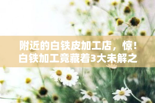 附近的白铁皮加工店,惊!白铁加工竟藏着3大未解之谜,老玩家都直呼太上头! 附近的白铁皮加工店,惊!白铁加工竟藏着3大未解之谜,老玩家都直呼太上头!