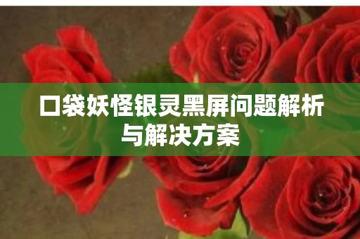口袋妖怪银灵黑屏问题解析与解决方案图片