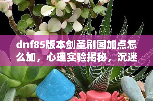 dnf85版本剑圣刷图加点怎么加,心理实验揭秘,沉迷DNF85剑圣刷图加点,细思极恐的多巴胺陷阱 dnf85版本剑圣刷图加点怎么加,心理实验揭秘,沉迷DNF85剑圣刷图加点,细思极恐的多巴胺陷阱