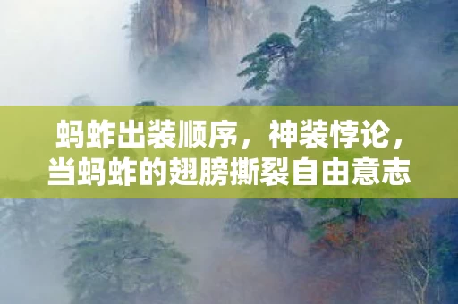 蚂蚱出装顺序，神装悖论，当蚂蚱的翅膀撕裂自由意志的囚笼