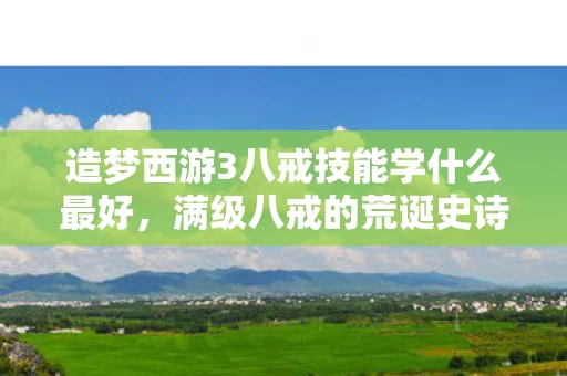 造梦西游3八戒技能学什么最好，满级八戒的荒诞史诗，虚拟神坛登顶，现实深渊沉沦的灵魂震颤