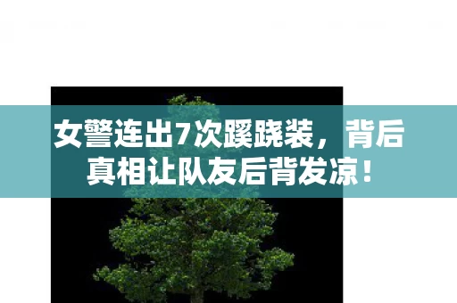 女警连出7次蹊跷装,背后真相让队友后背发凉! 女警连出7次蹊跷装,背后真相让队友后背发凉!