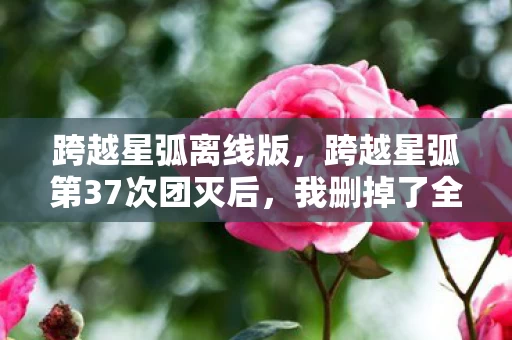 跨越星弧离线版,跨越星弧第37次团灭后,我删掉了全服第一的账号——这刀尖舔血的星际,谁还在硬撑? 跨越星弧离线版,跨越星弧第37次团灭后,我删掉了全服第一的账号——这刀尖舔血的星际,谁还在硬撑?