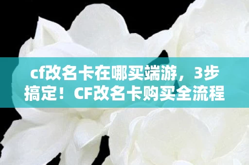 cf改名卡在哪买端游,3步搞定!CF改名卡购买全流程+血泪经验避坑指南 cf改名卡在哪买端游,3步搞定!CF改名卡购买全流程+血泪经验避坑指南