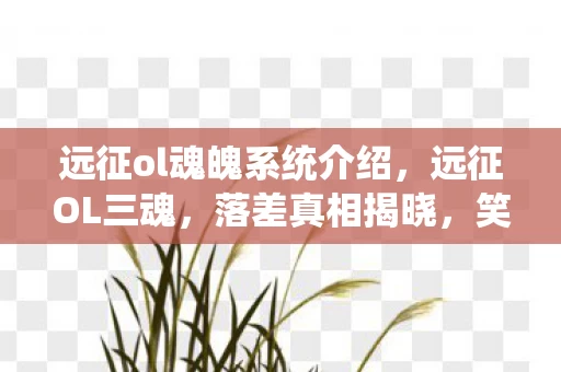 远征ol魂魄系统介绍,远征OL三魂,落差真相揭晓,笑着笑着,我竟哭了自己 远征ol魂魄系统介绍,远征OL三魂,落差真相揭晓,笑着笑着,我竟哭了自己