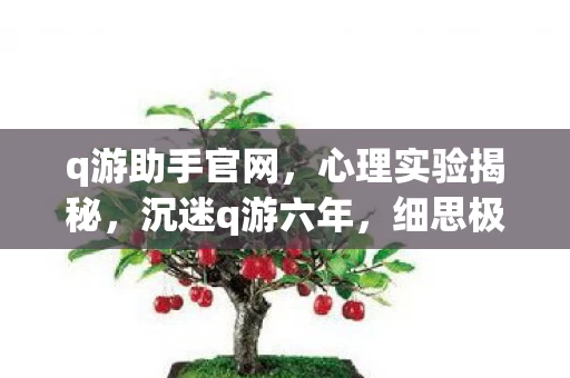 q游助手官网,心理实验揭秘,沉迷q游六年,细思极恐的自我麻醉之旅 q游助手官网,心理实验揭秘,沉迷q游六年,细思极恐的自我麻醉之旅