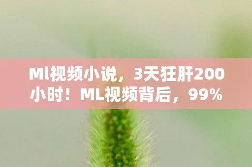 Ml视频小说,3天狂肝200小时!ML视频背后,99%玩家在肝命,我却悟了终极自由 Ml视频小说,3天狂肝200小时!ML视频背后,99%玩家在肝命,我却悟了终极自由