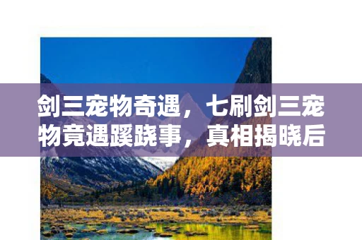 剑三宠物奇遇，七刷剑三宠物竟遇蹊跷事，真相揭晓后背发凉！
