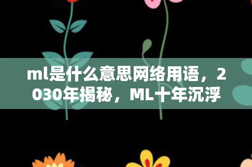 ml是什么意思网络用语,2030年揭秘,ML十年沉浮,背后真相竟让百万玩家集体震撼! ml是什么意思网络用语,2030年揭秘,ML十年沉浮,背后真相竟让百万玩家集体震撼!