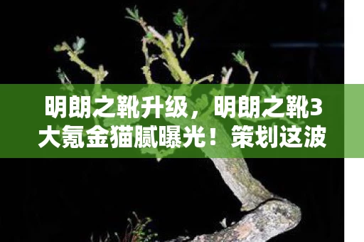 明朗之靴升级，明朗之靴3大氪金猫腻曝光！策划这波操作让我直接上头卸载