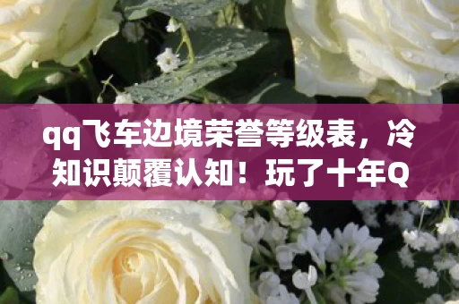 qq飞车边境荣誉等级表，冷知识颠覆认知！玩了十年QQ飞车边境荣誉，真相让我目瞪口呆