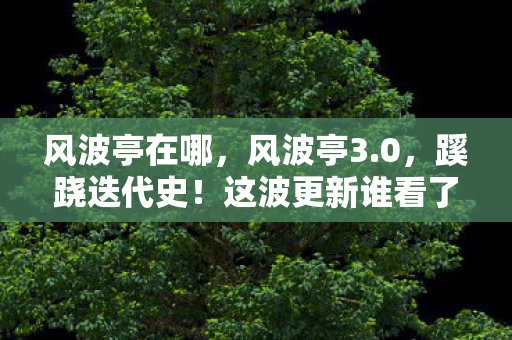 风波亭在哪,风波亭3.0,蹊跷迭代史!这波更新谁看了不喊绝? 风波亭在哪,风波亭3.0,蹊跷迭代史!这波更新谁看了不喊绝?