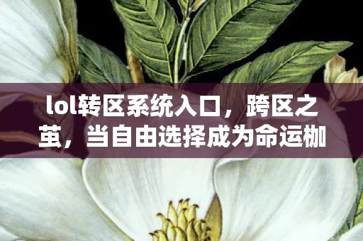 lol转区系统入口，跨区之茧，当自由选择成为命运枷锁的终极悖论