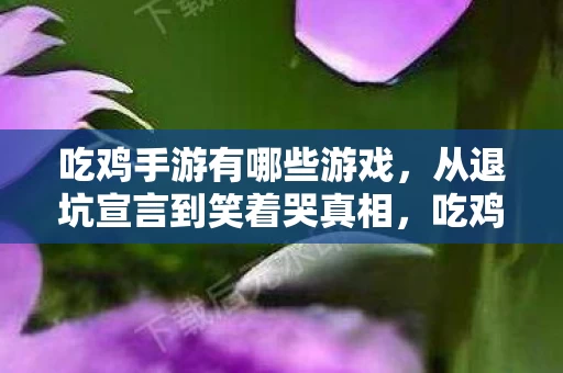 吃鸡手游有哪些游戏,从退坑宣言到笑着哭真相,吃鸡手游,我终究还是离不开你! 吃鸡手游有哪些游戏,从退坑宣言到笑着哭真相,吃鸡手游,我终究还是离不开你!