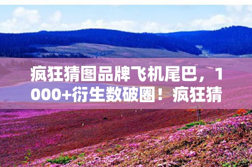 疯狂猜图品牌飞机尾巴,1000+衍生数破圈!疯狂猜图飞机尾翼竟成意想不到的跨界顶流 疯狂猜图品牌飞机尾巴,1000+衍生数破圈!疯狂猜图飞机尾翼竟成意想不到的跨界顶流