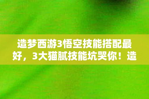 造梦西游3悟空技能搭配最好,3大猫腻技能坑哭你!造梦西游3悟空搭配的上头陷阱 造梦西游3悟空技能搭配最好,3大猫腻技能坑哭你!造梦西游3悟空搭配的上头陷阱