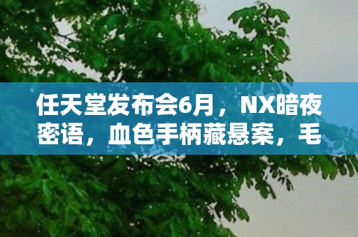 任天堂发布会6月，NX暗夜密语，血色手柄藏悬案，毛骨悚然终局谁在操控？