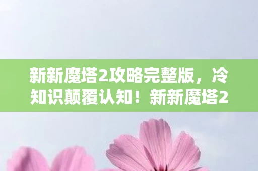 新新魔塔2攻略完整版，冷知识颠覆认知！新新魔塔2这些设计细节，让你目瞪口呆！