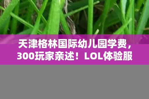 天津格林国际幼儿园学费,300玩家亲述!LOL体验服转换器疑云,这操作真绷不住了 天津格林国际幼儿园学费,300玩家亲述!LOL体验服转换器疑云,这操作真绷不住了