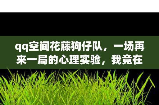 qq空间花藤狗仔队,一场再来一局的心理实验,我竟在QQ空间花藤里沉迷三年,细思极恐! qq空间花藤狗仔队,一场再来一局的心理实验,我竟在QQ空间花藤里沉迷三年,细思极恐!