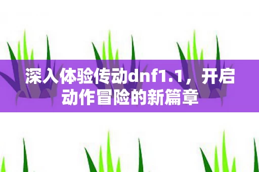 深入体验传动dnf1图片