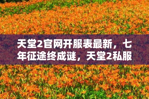 天堂2官网开服表最新,七年征途终成谜,天堂2私服落幕时泪目成河 天堂2官网开服表最新,七年征途终成谜,天堂2私服落幕时泪目成河