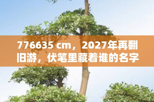 776635 cm,2027年再翻旧游,伏笔里藏着谁的名字,鼻子一酸泪满襟 776635 cm,2027年再翻旧游,伏笔里藏着谁的名字,鼻子一酸泪满襟