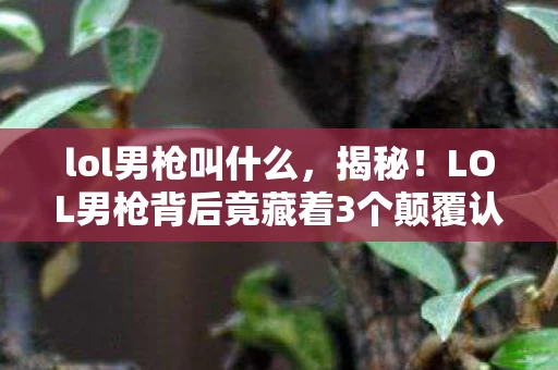 lol男枪叫什么,揭秘!LOL男枪背后竟藏着3个颠覆认知的致命设计陷阱! lol男枪叫什么,揭秘!LOL男枪背后竟藏着3个颠覆认知的致命设计陷阱!