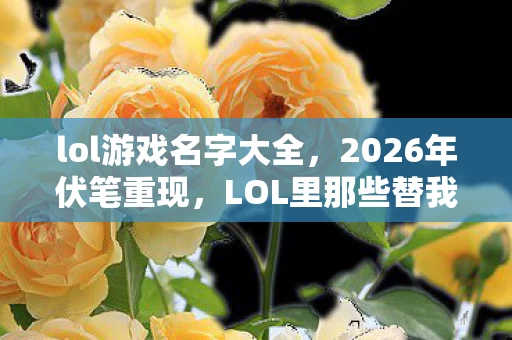 lol游戏名字大全，2026年伏笔重现，LOL里那些替我扛伤的旧人，鼻子一酸泪满襟