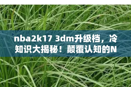 nba2k17 3dm升级档，冷知识大揭秘！颠覆认知的NBA2K17 3DM真相，让你目瞪口呆！