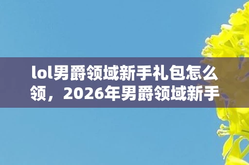 lol男爵领域新手礼包怎么领，2026年男爵领域新手礼包大揭秘！99%玩家不知的隐藏福利？