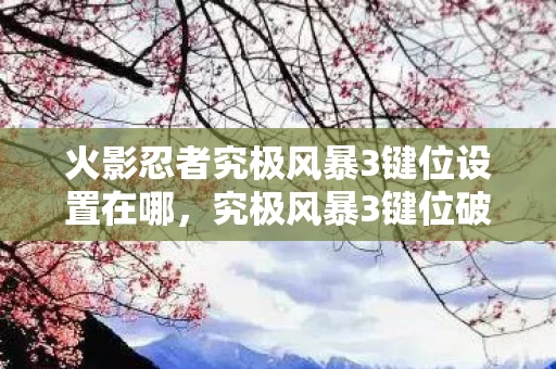 火影忍者究极风暴3键位设置在哪,究极风暴3键位破圈指南,当衍生数300%撞上冰箱空荡的哲学 火影忍者究极风暴3键位设置在哪,究极风暴3键位破圈指南,当衍生数300%撞上冰箱空荡的哲学
