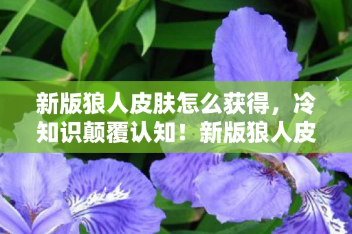 新版狼人皮肤怎么获得，冷知识颠覆认知！新版狼人皮肤竟藏着目瞪口呆的进化密码
