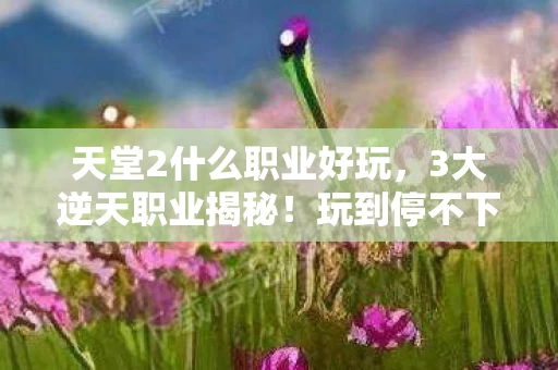 天堂2什么职业好玩,3大逆天职业揭秘!玩到停不下手的爽感体验 天堂2什么职业好玩,3大逆天职业揭秘!玩到停不下手的爽感体验